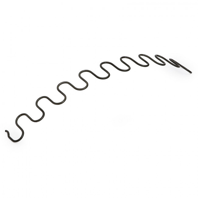 MUELLE ZIG ZAG. ACERO. NEGRO. LONGITUD 46CM. DIÁMETRO 3,6MM - Q&Q