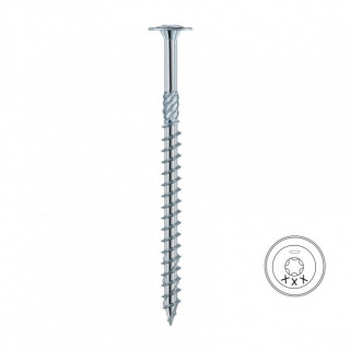 TORNILLO PARA PÉRGOLA. ACERO AL CARBONO ESPECIAL Y ENDURECIDO. ACCIONAMIENTO T-40. PARA MADERA. DIÁMETRO 8MM - BYS LARGO