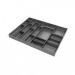 CUBERTERO MODULAR. ALUMINIO. ANTRACITA. PARA CAJÓN. PIEZAS COMBINABLES. FONDO 471MM