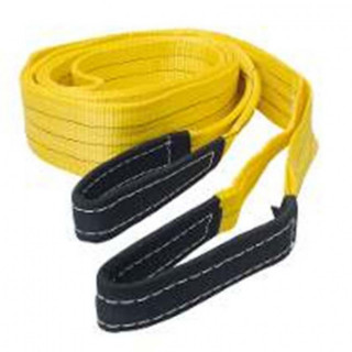 ESLINGA PLANA DE POLIÉSTER PLANA 90MMX2M. POLIÉSTER ALTA TENACIDAD. DOBLE CAPA CON GAZA. AMARILLO. EN 1492-1. CAPACIDAD