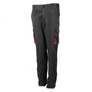 PANTALÓN BICOLOR STRETCH NEGRO-ROJO