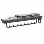 PERCHERO FRONTAL EXTRAÍBLE SERIE ÓPTIMA ACABADO GRAFITO