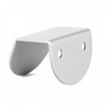 TIRADOR DE ACERO BANDO. PLATA MATE. LONGITUD 40MM