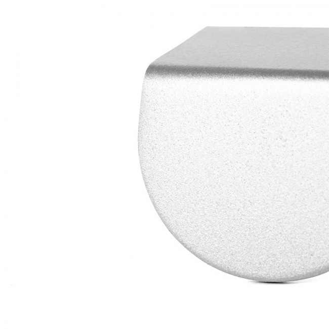 TIRADOR DE ACERO BANDO. PLATA MATE. LONGITUD 40MM