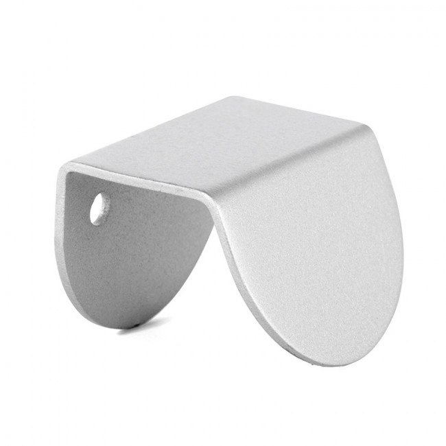 TIRADOR DE ACERO BANDO. PLATA MATE. LONGITUD 40MM