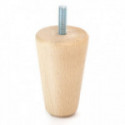 PATA MADERA CONICA H80 M8 NATURAL