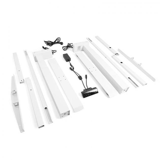 PATA MESA ELEVADORA LEIVA 600-1250 BLANCO TELESCOPICO 1080-1800MM. MAX100KG