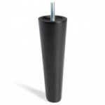 PATA MADERA CONICA H150 M8 NEGRO PATA MADERA CONICA H150 M8 NEGRO