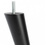 PATA MADERA CONICA INCLIN. H150 M8 NEGRO PATA MADERA CONICA INCLIN. H150 M8 NEGRO