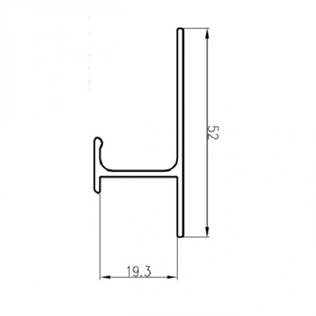 TIRADOR ALUMINIO BALBI SP19 3M. PLATA MATE