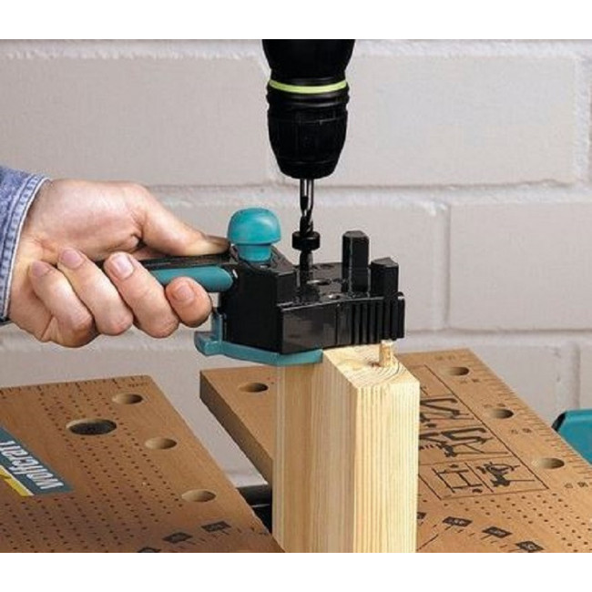PLANTILLA PARA ESPIGAS. PLÁSTICO TÉCNICO. CASQUILLO METÁLICO GUÍA. PARA MADERA - WOLFCRAFT