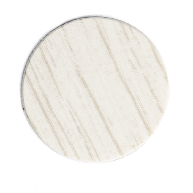 TAPÓN ADHESIVO. IMITACIÓN MADERA. BLANCO MARFIL. DIÁMETRO 13MM. TORNILLOS DE CABEZA PLANA. TALADROS HASTA 11MM