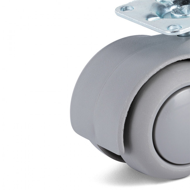 RUEDA GIRATORIA ONIXA ARO DE GOMA Ø50 GRIS PLÁSTICO RUEDA GIRATORIA ONIXA ARO DE GOMA Ø50 GRIS PLÁSTICO