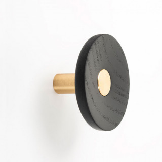 PERCHA ZOOT Ø90 LATÓN OSCURO CEPILLADO Y NEGRO MATE - VIEFE