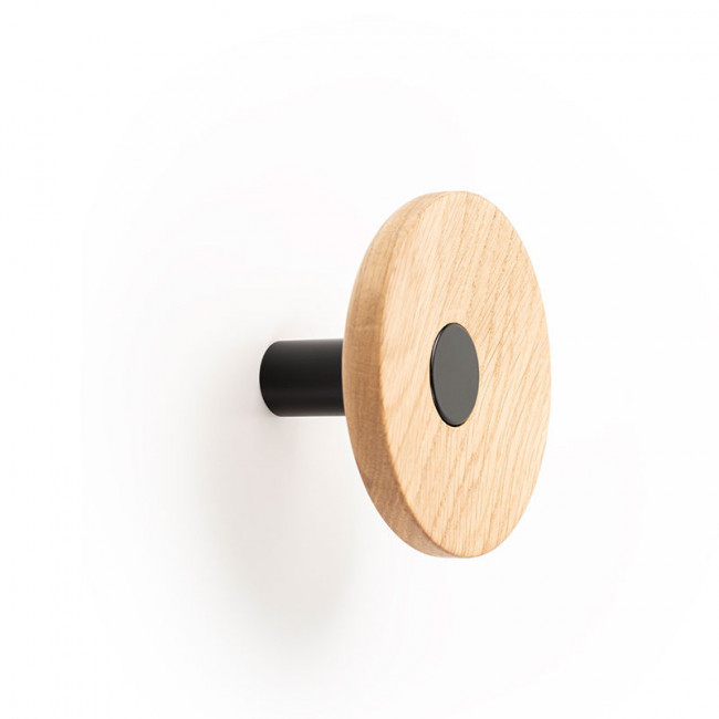 PERCHA ZOOT Ø90 NEGRO MATE Y ROBLE - VIEFE