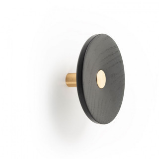 PERCHA ZOOT Ø120 LATÓN OSCURO CEPILLADO Y NEGRO MATE - VIEFE