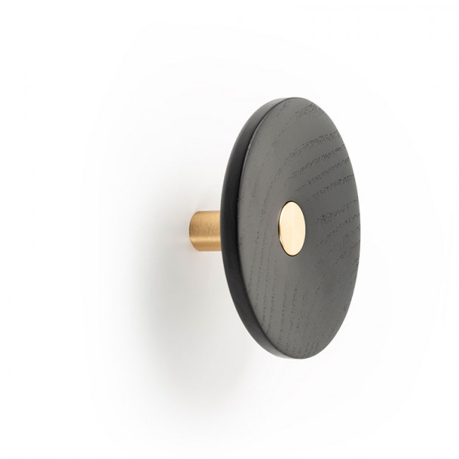 PERCHA ZOOT Ø120 LATÓN OSCURO CEPILLADO Y NEGRO MATE - VIEFE