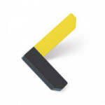 PERCHA CORNER 101X67 GRIS Y AMARILLO - VIEFE