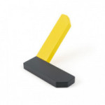 PERCHA CORNER 101X67 GRIS Y AMARILLO - VIEFE