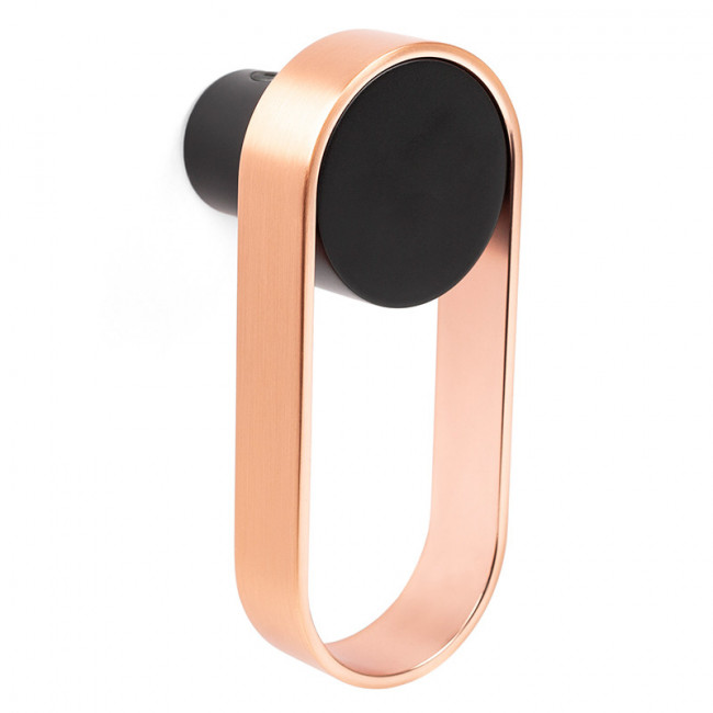 PERCHA OVALADA ORBIT Ø45 H105 NEGRO/COBRE - VIEFE