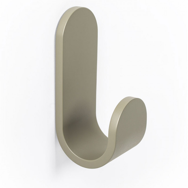 PERCHA TOK 40X100X47 GRIS MUSGO  CON ADHESIVO 3M. RESISTENCIA 5Kgs.