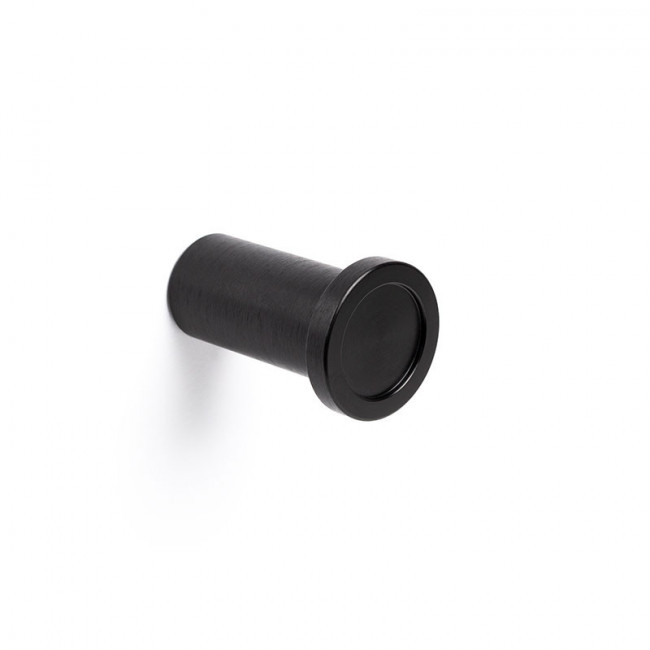 PERCHA ROUND d28 NEGRO CEPILLADO