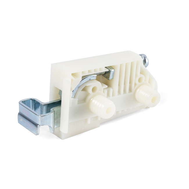 COLGADOR ARMARIO 806. MONTAJE DIRECTO. ABS ACERO. IZQUIERDA. BLANCO ZINCADO. CARGA MÁXIMA 100 KG/PAR
