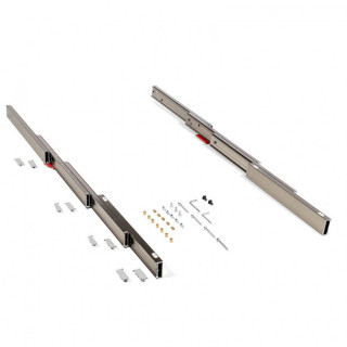 SISTEMA EXTENSIBLE 411/78.1100.25 R. ALUMINIO. EFECTO INOX. PARA MESA PENÍNSULA. CAPACIDAD 60KG - ATIM