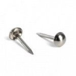 TACHUELA CONVEXA HIERRO 4MM. NIQUELADA LARGO TOTAL 11MM.