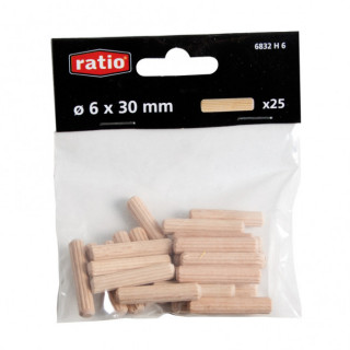 ESPIGAS DE MADERA. BLÍSTER. 25 UNIDADES - RATIO