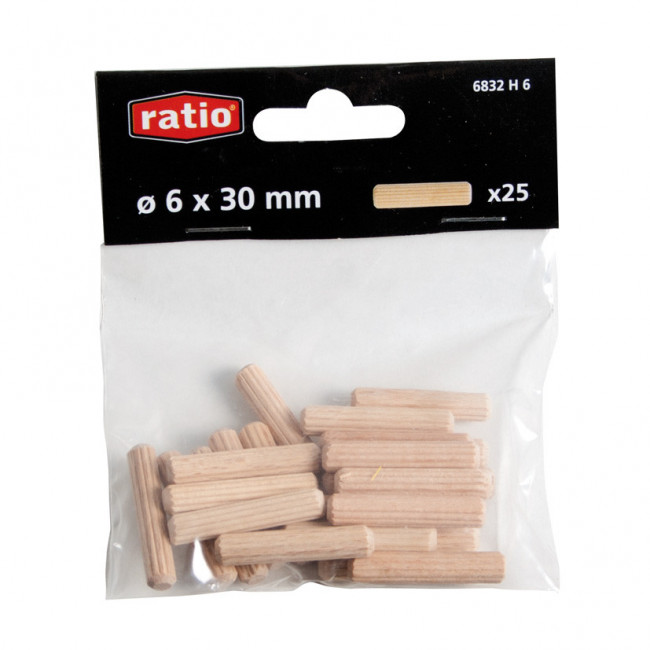 ESPIGAS DE MADERA. BLÍSTER. 25 UNIDADES - RATIO
