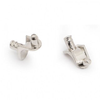 SOPORTE ESTANTE PINXO. ZAMAK. NÍQUEL. DIÁMETRO 5MM. PARA MADERA. CAPACIDAD 2.500