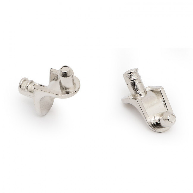 SOPORTE ESTANTE PINXO. ZAMAK. NÍQUEL. DIÁMETRO 5MM. PARA MADERA. CAPACIDAD 2.500