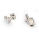 SOPORTE ESTANTE PINXO. ZAMAK. NÍQUEL. DIÁMETRO 5MM. PARA MADERA. CAPACIDAD 2.500