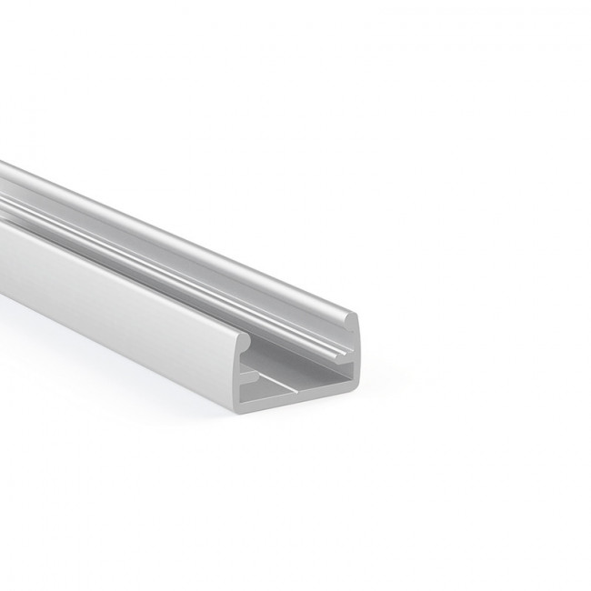 PERFIL LED KOY. NATURAL ANODIZADO/SATINADO. PARA EMBUTIR. SECCIÓN 14X7,5MM. BARRA DE 3M