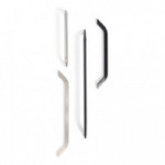 TIRADOR ALUMINIO MODELO SIEGEN. ACABADO NEGRO Y NIQUEL CEPILLADO