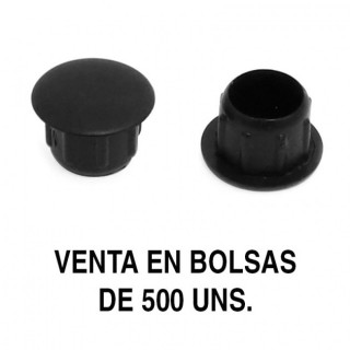 TAPÓN EMBELLECEDOR DE INSERCIÓN. A PRESIÓN. PLÁSTICO. NEGRO. DIÁMETRO 10MM