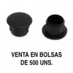 TAPÓN EMBELLECEDOR DE INSERCIÓN. A PRESIÓN. PLÁSTICO. NEGRO. DIÁMETRO 10MM