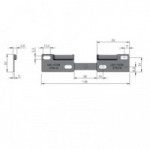COLGADOR OCULTO REGULABLE LIBRA ALTURA 1MM. ACERO. ZINCADO. LONGITUD 148MM - ITALIANA FERRAMENTA