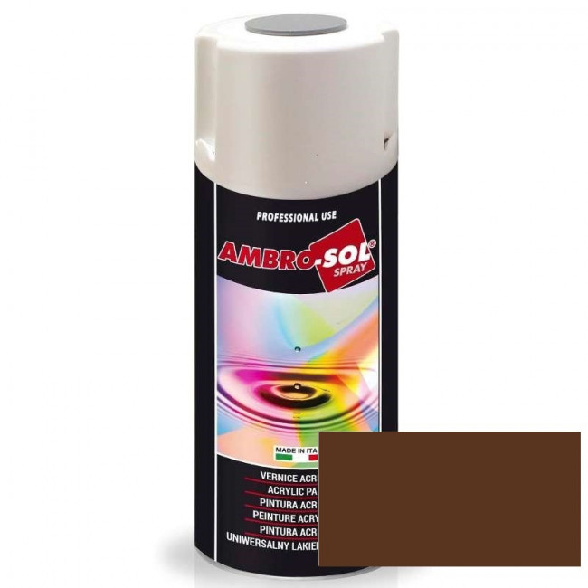 SPRAY ACRÍLICO. BASE ACRÍLICA. ACABADO BRILLANTE. MARRÓN PARDO RAL 8007. ENVASE METÁLICO. CONTENIDO 400ML - AMBROSOL