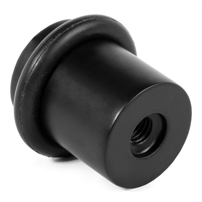 TOPE PUERTA INOX304 d22 H30 NEGRO MATE