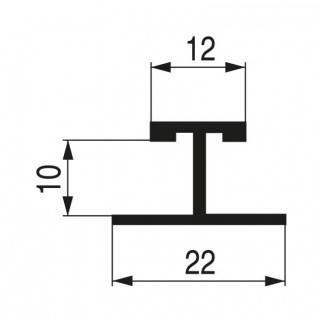 PERFIL JAPONESA "H" SP10 2M. BLANCO 2