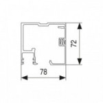 CARCASA FALSO TECHO ROLLGLASS 100 TOP 4M CARCASA FALSO TECHO ROLLGLASS 100 TOP 4M