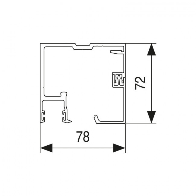 CARCASA FALSO TECHO ROLLGLASS 100 TOP 6M CARCASA FALSO TECHO ROLLGLASS 100 TOP 6M