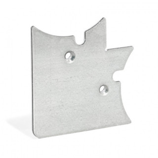 ESCUADRA DE UNIÓN SIRIA. ALUMINIO ANODIZADO. TALADROS PARA TORNILLERÍA - HERRAJES FAB.NACIONAL