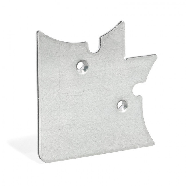ESCUADRA DE UNIÓN SIRIA. ALUMINIO ANODIZADO. TALADROS PARA TORNILLERÍA - HERRAJES FAB.NACIONAL
