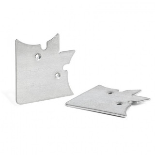 ESCUADRA DE UNIÓN SIRIA. ALUMINIO ANODIZADO. TALADROS PARA TORNILLERÍA - HERRAJES FAB.NACIONAL 2