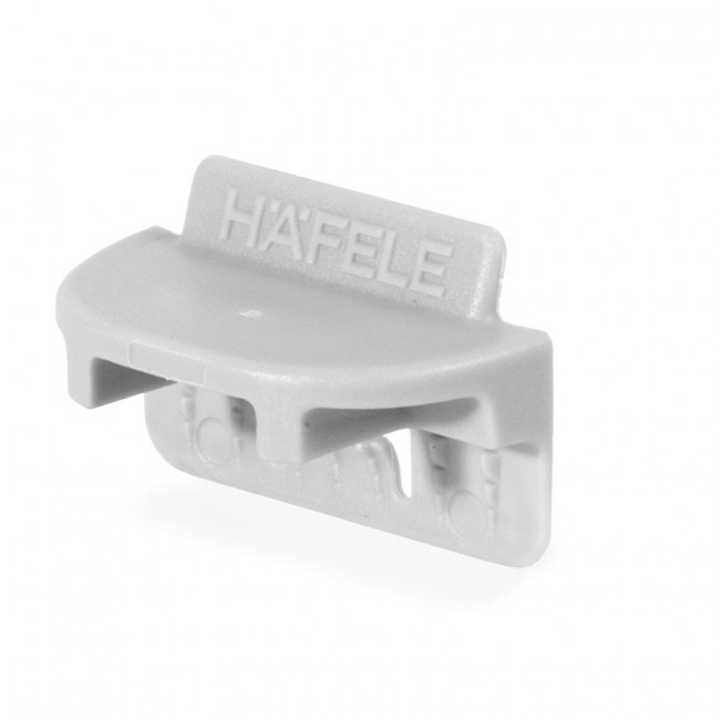 HERRAJE DE UNIÓN PARA TRASERA IXCONNECT. PLÁSTICO. SIN . GRIS. INSERCIÓN EN RANURA. ESPESOR 12MM - HAFELE