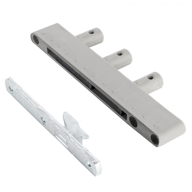 COLGADOR OCULTO CON TETONES ATC302. ZINCADO. ACERO Y NILÓN. ESPESOR MÍNIMO 18MM