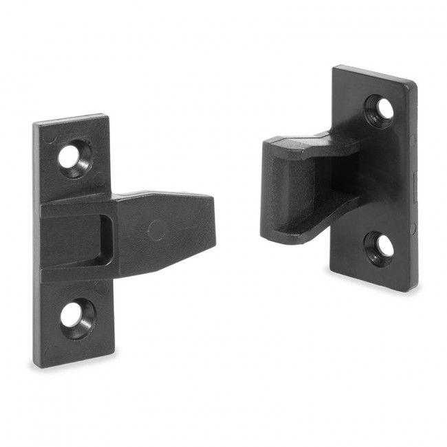 HERRAJE DE UNIÓN CHEKU EN-A. PLÁSTICO. NEGRO. PACK DE 50